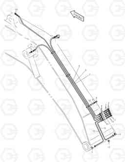 3150 FRONT LUBRICATION PIPING SOLAR 255LC-V, Doosan