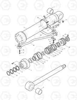 4310 BOOM CYLINDER(R.H)-LOCK VALVE SOLAR 255LC-V, Doosan