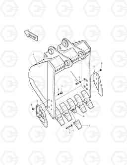 6400 BUCKET-0.8m³ SOLAR 255LC-V, Doosan