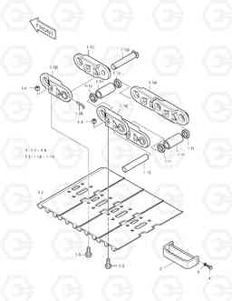 6680 SEALED TRACK SHOE-900G SOLAR 255LC-V, Doosan