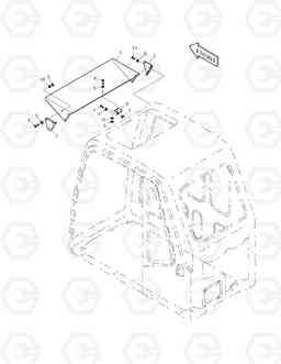 6780 RAIN SHIELD ASS'Y SOLAR 255LC-V, Doosan