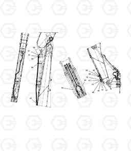 6820 LOCK VALVE PIPING-BOOM 10m SOLAR 255LC-V, Doosan