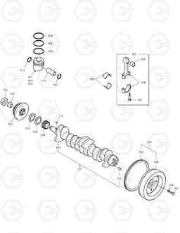 004 CRANK SHAFT SOLAR 210W-V, Doosan