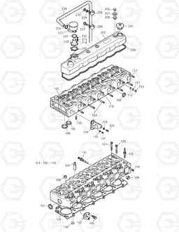 005 CYLINDER HEAD SOLAR 210W-V, Doosan