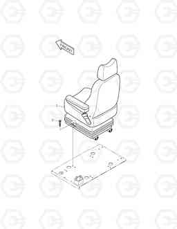 1520 SEAT MOUNTING SOLAR 210W-V, Doosan