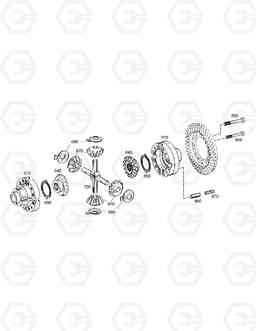 4700 DIFFERENTIAL-FRONT AXLE SOLAR 210W-V, Doosan