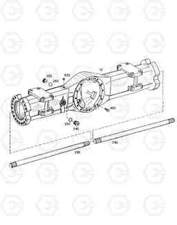 4750 AXLE CASING-REAR AXLE SOLAR 210W-V, Doosan