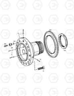 4780 HUB CARRIER-REAR AXLE SOLAR 210W-V, Doosan