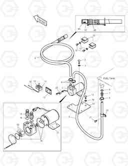 6100 FUEL FILLER PUMP ASS'Y SOLAR 210W-V, Doosan