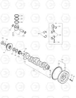 004 CRANK SHAFT SOLAR 155LC-V, Doosan