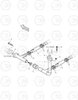 1230 OIL COOLER PIPING(3) SOLAR 155LC-V, Doosan