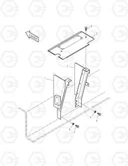 1520 SUPPORT(2)-CONDENSER SOLAR 155LC-V, Doosan