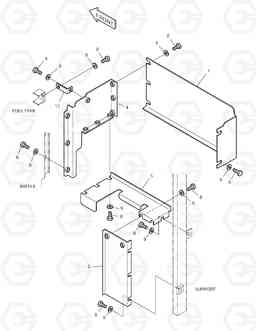 1590 BAFFLE-FIRE WALL SOLAR 155LC-V, Doosan