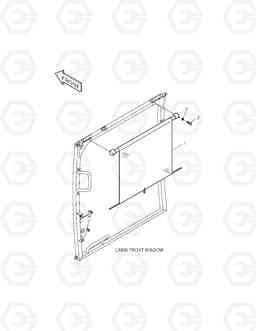 6190 SUN VISOR ASS'Y SOLAR 155LC-V, Doosan