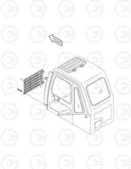 6210 CABIN LOW GUARD SOLAR 155LC-V, Doosan