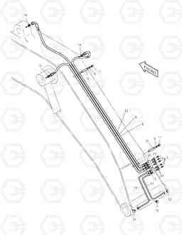 6350 LUBRICATION PIPING-BOOM 4.0m SOLAR 155LC-V, Doosan