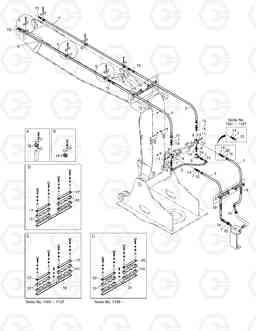 6580 FRONT PIPING-ONE&TWO WAY(ARTI.BOOM) SOLAR 170LC-V, Doosan