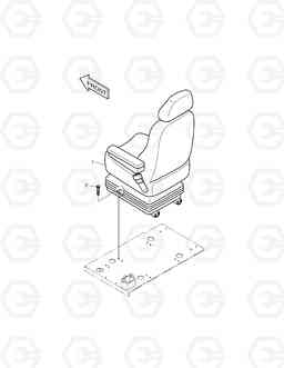 1430 SEAT MOUNTING-EXCEPT EUROPE & U.S.A SOLAR 255LC-V, Doosan
