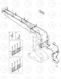 6630 FRONT PIPING-ONE&TWO WAY(ARTI.BOOM) SOLAR 175LC-V, Doosan
