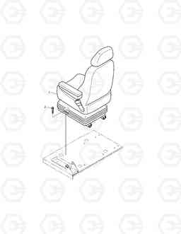 1411 SEAT MOUNTING-EXCEPT EUROPE & U.S.A SOLAR 400LC-V, Doosan
