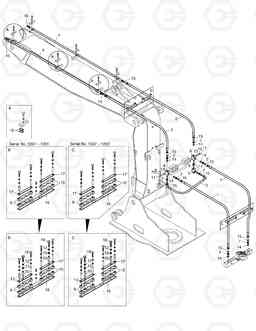 6500 FRONT PIPING-ONE & TWO WAY(ARTI.BOOM) SOLAR 220N-V, Doosan