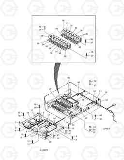 1680 ELECTRIC PARTS(1)-ELECTRIC BOX-CABIN MEGA160, Doosan