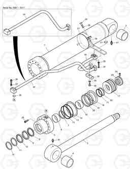 4320 BOOM CYLINDER - R.H DX300LL, Doosan