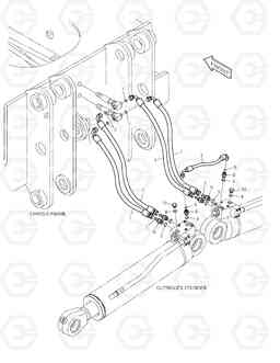 6790 FRONT/REAR OUTRIGGER PIPING DX140W/DX160W, Doosan