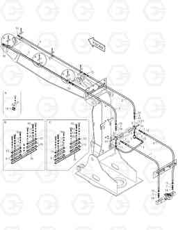 6900 FRONT PIPING-ONE & TWO WAY(ARTI.BOOM) SOLAR 225LC-V, Doosan