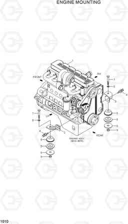 1010 ENGINE MOUNTING 100/120/135/160D-7, Hyundai