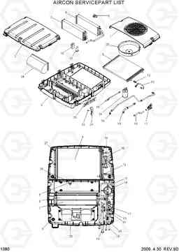 1080 AIRCON SERVICEPARTS LIST 100/120/135/160D-7, Hyundai