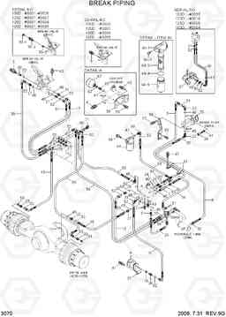 3070 BRAKE PIPING 100/120/135/160D-7, Hyundai