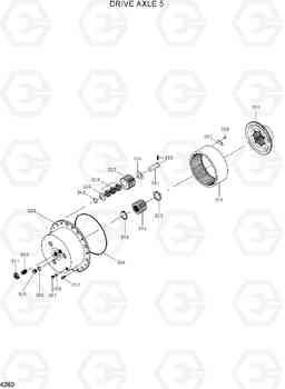 4260 DRIVE AXLE 5 100/120/135/160D-7, Hyundai