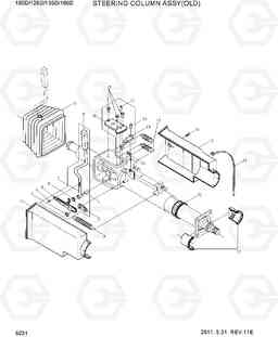 5031 STEERING COLUMN ASSY(OLD) 100/120/135/160D-7, Hyundai