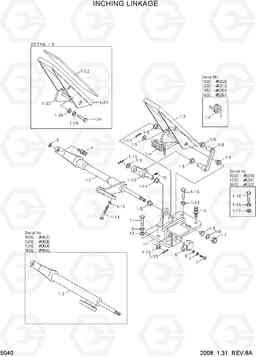 5040 INCHING LINKAGE 100/120/135/160D-7, Hyundai