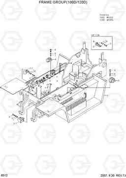 6012 FRAME GROUP(100D/120D) 100/120/135/160D-7, Hyundai