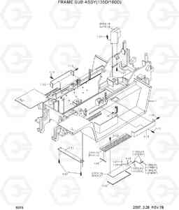6015 FRAME SUB ASSY(135D/160D) 100/120/135/160D-7, Hyundai