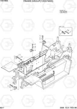 6017 FRAME GROUP(135D/160D) 100/120/135/160D-7, Hyundai
