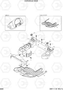 6060 CONSOLE BOX 100/120/135/160D-7, Hyundai