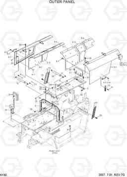 6130 OUTER PANEL 100/120/135/160D-7, Hyundai