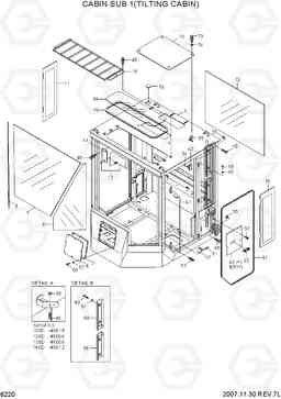 6220 CABIN SUB 1(TILTING CABIN) 100/120/135/160D-7, Hyundai