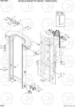 7210 MIDDLE MAST(TF-MAST, 100D/120D) 100/120/135/160D-7, Hyundai