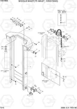 7215 MIDDLE MAST(TF-MAST, 135D/160D) 100/120/135/160D-7, Hyundai