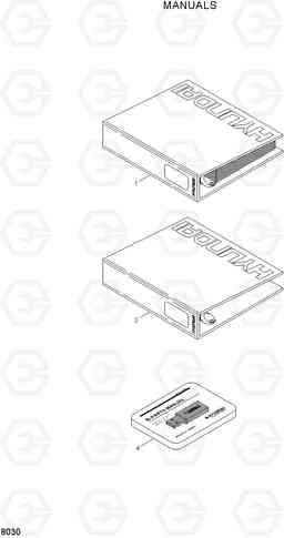 8030 MANUALS 100/120/135/160D-7, Hyundai
