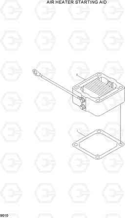 9010 AIR HEATER STARTING AID 100/120/135/160D-7, Hyundai