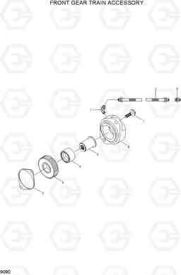 9090 FRONT GEAR TRAIN ACCESSORY 100/120/135/160D-7, Hyundai