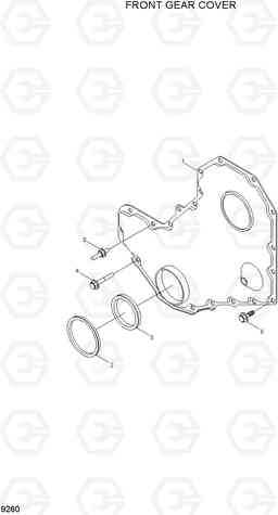 9260 FRONT GEAR COVER 100/120/135/160D-7, Hyundai