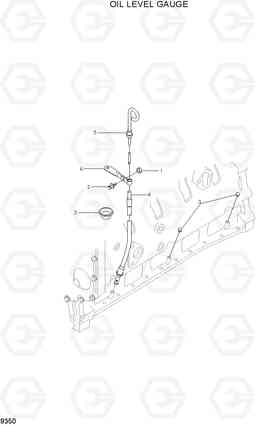 9350 OIL LEVEL GAUGE 100/120/135/160D-7, Hyundai