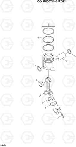 9440 CONNECTING ROD 100/120/135/160D-7, Hyundai