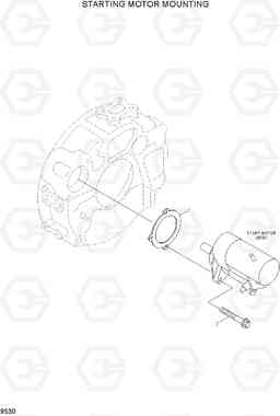 9530 STARTING MOTOR MOUNTING 100/120/135/160D-7, Hyundai